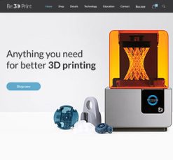Mẫu giao diện website 3d print