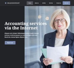 Mẫu giao diện website Kế toán (Accountant 3)