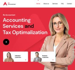 Mẫu giao diện website Kế toán (Accountant 4)