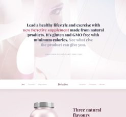 Mẫu giao diện website Tích cực (Active)