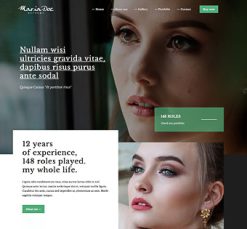 Mẫu giao diện website actor