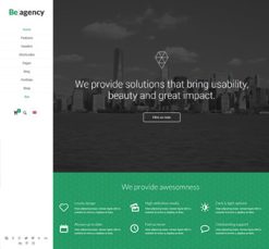 Mẫu giao diện website agency