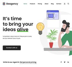 Mẫu giao diện website Cơ quan (Agency 7)