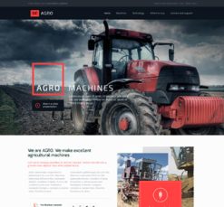 Mẫu giao diện website agro