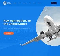 Mẫu giao diện website Sân bay (Airport)