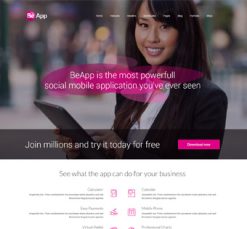 Mẫu giao diện website app