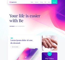 Mẫu giao diện website app 3