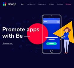 Mẫu giao diện website app 4