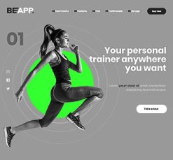 Mẫu giao diện website app 7