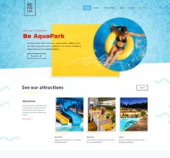 Mẫu giao diện website aquapark