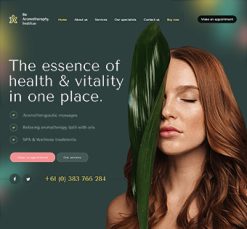 Mẫu giao diện website Hương thơm (Aromatherapy)