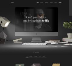 Mẫu giao diện website artist