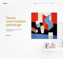 Mẫu giao diện website artist 2