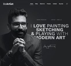 Mẫu giao diện website Nghệ sĩ (Artist 3)