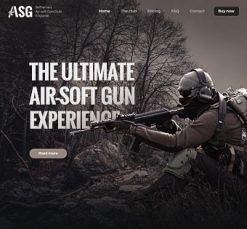 Mẫu giao diện website asg 2