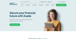 Mẫu giao diện website kế toán (Accountant Website)