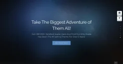 Mẫu giao diện website phiêu lưu (Adventure Website)