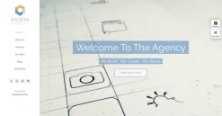 Mẫu giao diện website Trang web của cơ quan (Agency Website)