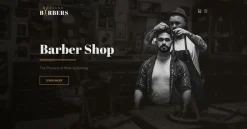 Mẫu giao diện website cửa hàng cắt tóc (Barber Shop Website)