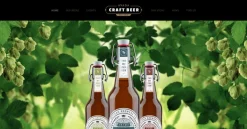 Mẫu giao diện website bia (Beer Website)