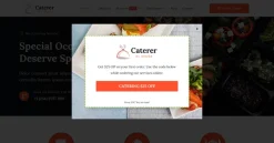 Mẫu giao diện website của người cung cấp (Caterer Website)