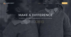 Mẫu giao diện website từ thiện (Charity Website)