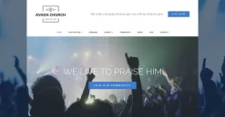 Mẫu giao diện website nhà thờ (Church Website)