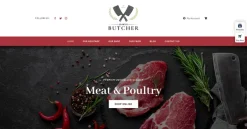 Mẫu giao diện website Butcher quốc gia (Country Butcher Website)