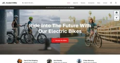 Mẫu giao diện website Ebike (Ebike Website)