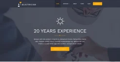 Mẫu giao diện website thợ điện (Electrician Website)