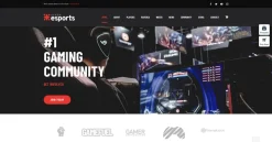 Mẫu giao diện website Esports (Esports Website)