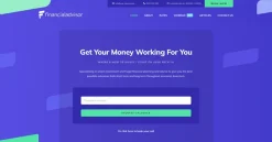 Mẫu giao diện website cố vấn tài chính (Financial Advisor Website)