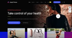 Mẫu giao diện website thể dục (Fitness Website)