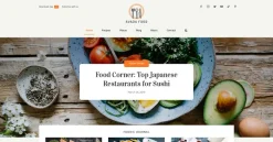 Mẫu giao diện website thực phẩm (Food Website)