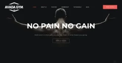 Mẫu giao diện website phòng tập thể dục (Gym Website)