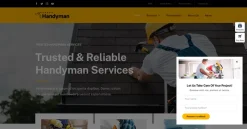 Mẫu giao diện website Người tiện dụng (Handyman Website)