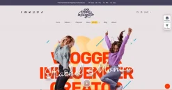 Mẫu giao diện website có ảnh hưởng (Influencer Website)