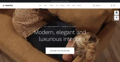Mẫu giao diện website thiết kế nội thất (Interior Design Website)