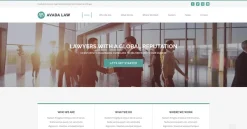 Mẫu giao diện website luật (Law Website)