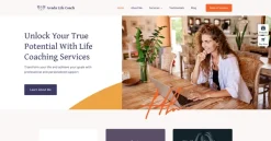 Mẫu giao diện website của Life Coach (Life Coach Website)