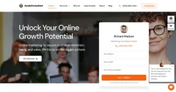 Mẫu giao diện website tư vấn tiếp thị (Marketing Consultant Website)