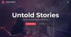 Mẫu giao diện website âm nhạc (Music Website)