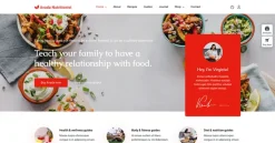 Mẫu giao diện website dinh dưỡng (Nutritionist Website)