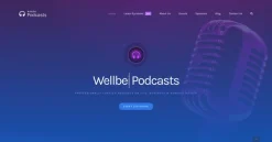 Mẫu giao diện website Podcasts (Podcasts Website)