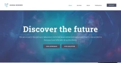 Mẫu giao diện website khoa học (Science Website)