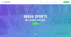 Mẫu giao diện website thể thao (Sports Website)
