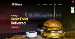 Mẫu giao diện website Takeout (Takeout Website)