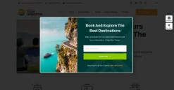 Mẫu giao diện website điều hành tour du lịch (Tour Operator Website)