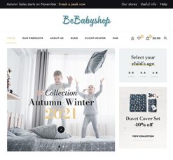 Mẫu giao diện website baby shop