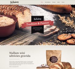 Mẫu giao diện website baker